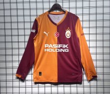 Galatasaray Home Long Sleeve  Fans  1:1 Quality Soccer Jersey  25-26