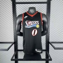 New York Knicks Black #0 MAXEY NBA Jerseys  25-26