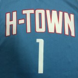 Houston Rockets City Edition  Blue #1 MCGRADY 1:1 Quality NBA  Season Jerseys 2021
