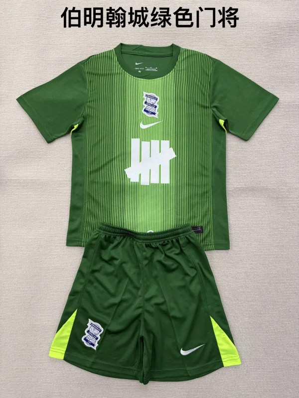 Birmingham City Green Goalkeeper Fans  (Kids and Man)  1:1 Quality Soccer Jersey  25-26