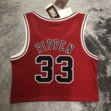 Chicago Bulls  Red Women #33 PIPPEN 1:1 Quality NBA  Season Jerseys