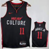 Miami Heat JAQUEZ JR. #11 Black City Edition NBA Jerseys 24-25
