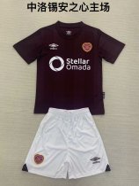 Heart of Midlothian home  kids  1:1 Quality Soccer Jersey   24-25