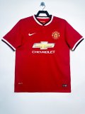 Retro Manchester United Home 1:1 Quality Soccer Jersey  2014-2015