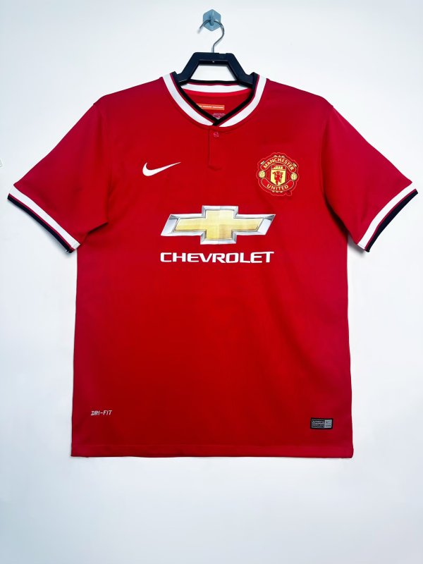 Retro Manchester United Home 1:1 Quality Soccer Jersey  2014-2015