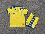 Ukraine Home Kids  Fans 1:1 Quality Soccer Jersey  26-27 (2026)