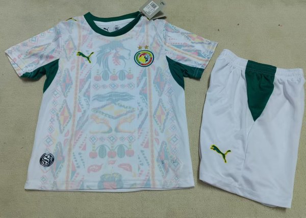 Senegal Home Kids  Fans 1:1 Quality Soccer Jersey   26-27 (2026)