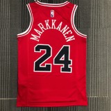 Chicago Bulls Red #24 MARKKANEN 1:1 Quality NBA  Season Jerseys  75 Year
