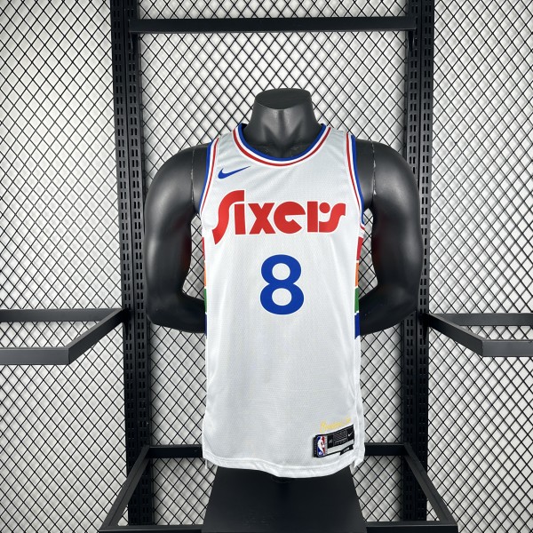 Philadelphia 76ers   City Edition #8 GEORGE NBA Jerseys  2025