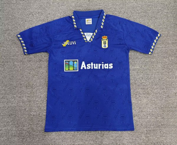 Retro Real Oviedo Home Fans  1:1 Quality Soccer Jersey  1995