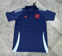 Flamenco dark blue Training clothing Fans  1:1 Quality Soccer Jersey   25-26