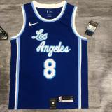 Los Angeles Lakers Kobe #8 BRYANT  Blue  Latin singer co-branded  NBA Jersey