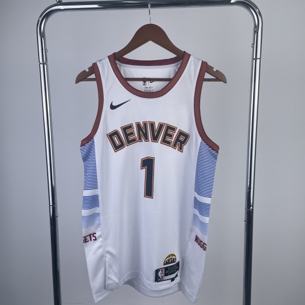 Denver Nuggets  City Edition White #1 PORTER JR. 1:1 Quality NBA  Season Jerseys 2023