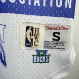 Retro Milwaukee Bucks Mitchellness  White 1:1 Quality NBA Jerseys  2026