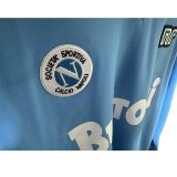 Retro Napoli Home long  1:1 Quality Soccer Jersey  1986-1987