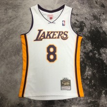 Los Angeles Lakers Retro Kobe #8 BRYANT White Hardwood Classics Swingman NBA Jersey 2003-2004