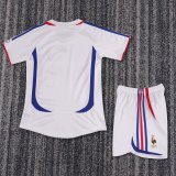 Retro France  away Kids  1:1 Quality Soccer Jersey  2006