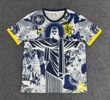 Brazil Goddess on Blue Fans 1:1 Quality Soccer Jersey 25-26