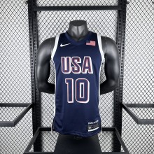 USA Boston Celtics Blue #10 TATUM 1:1 Quality NBA Jerseys  2024 Olympic Games