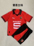 Stade Rennais Home  kids1:1 Quality Soccer Jersey  23-24
