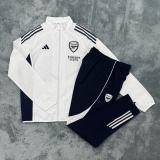 Arsenal Windbreaker Sets With pants  White 1:1 Quality Soccer Jersey  25-26
