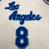 Los Angeles Lakers  Retro Kobe #8 BRYANT   White Latin singer co-branded  NBA Jersey