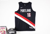 Portland Trail Blazers  Black  #16  YANG NBA Jerseys  25-26