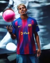 Barcelona  home  music festival  Player  1:1 Quality Soccer Jersey  25-26