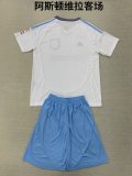Aston Villa away kids   1:1 Quality Soccer Jersey   24-25