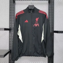 Liverpool Windbreaker  Black 1:1 Quality Soccer Jersey  25-26