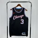 Chicago Bulls Black #3 GIDDEY 1:1 Quality NBA  Season Jerseys 2026