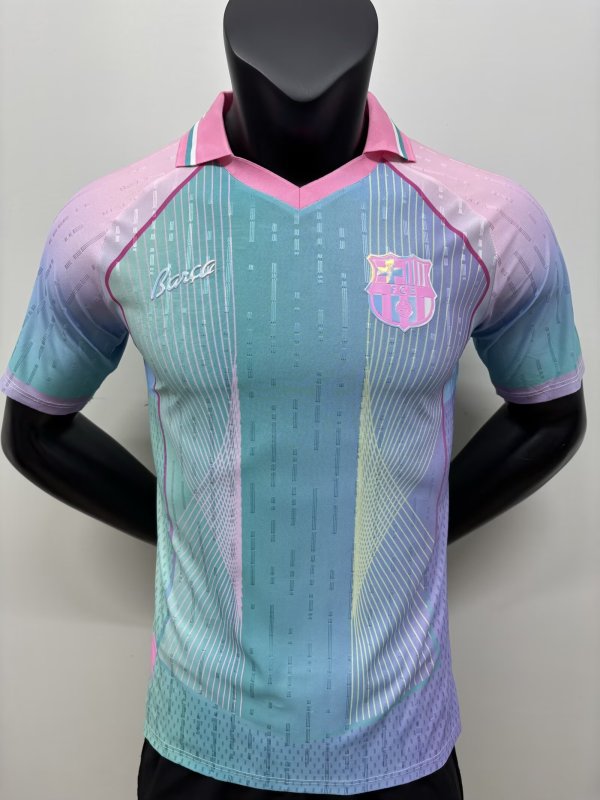 Barcelona 125 Year Commemorate Special Edition  Player Blue 1:1 Quality Soccer Jersey 25-26