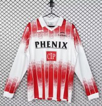 AS Cannes Home Long Sleeve  Fans 1:1 Quality Soccer Jersey  1991-1992