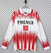 AS Cannes Home Long Sleeve  Fans 1:1 Quality Soccer Jersey  1991-1992