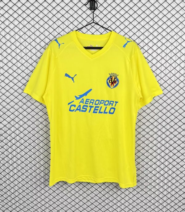 Retro  Villarreal  Home Fans 1:1 Quality Soccer Jersey   2008-2009