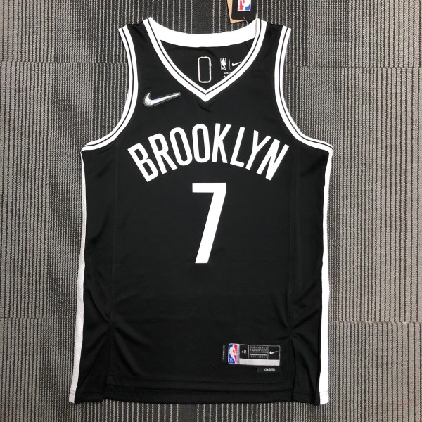 Brooklyn Nets Black #7 DURANT 1:1 Quality NBA  Season Jerseys 75 Year