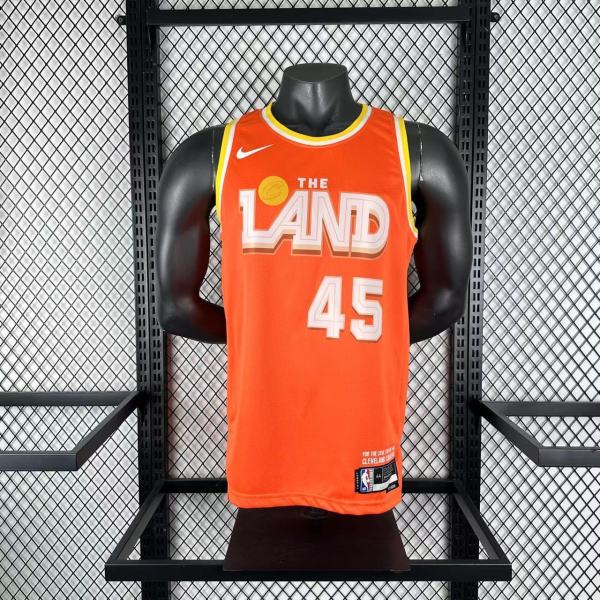 Cleveland Cavaliers Orange City Edition #45 MITCHELL 1:1 Quality NBA  Season Jerseys 2026