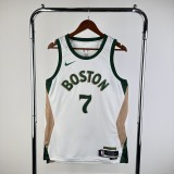 Boston Celtics City Edition White #7 BROWN   1:1 Quality NBA Jerseys  2024
