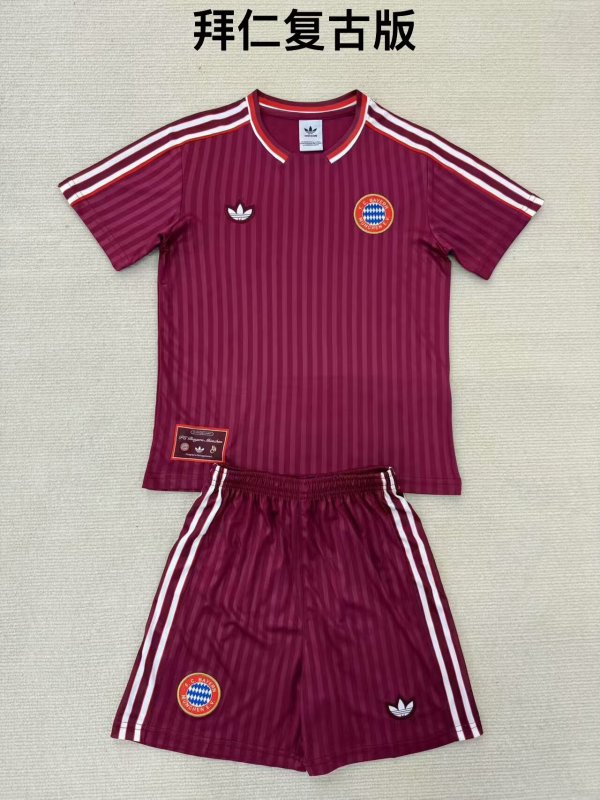 RetroBayern Munich  T-shirt  Special Edition Fans 1:1 Quality Soccer Jersey   25-26