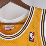 Los Angeles Lakers  Yellow #44 WEST 1:1 Quality NBA  Season Jerseys 1971-1972