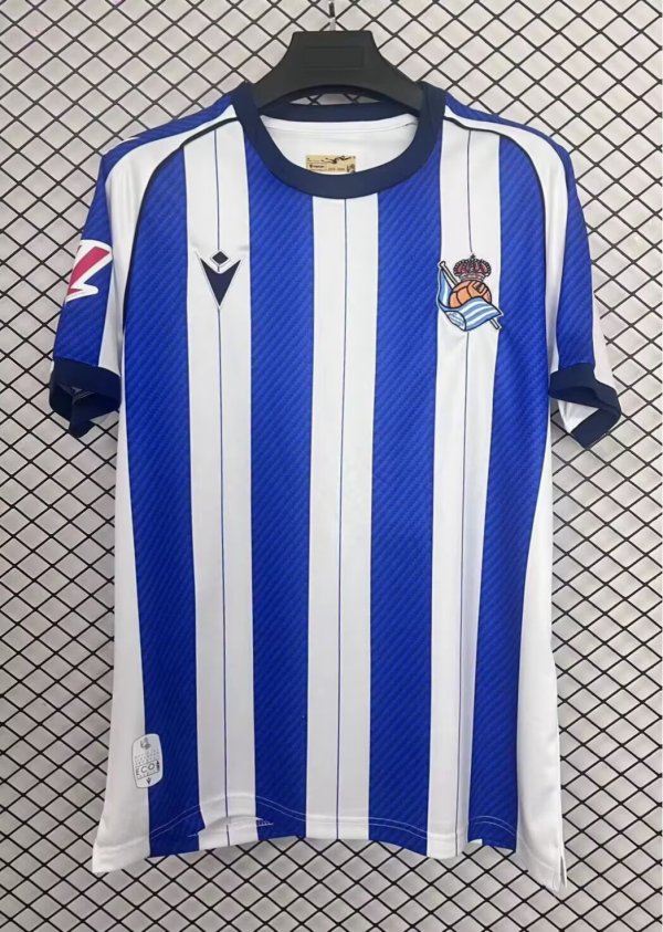 Real Sociedad  Home   Fans   1:1 Quality Soccer Jersey  25-26