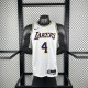 Los Angeles Lakers  White #4 KNECHT  1:1 Quality NBA Jerseys  2023