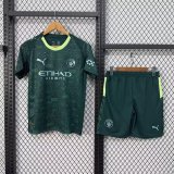 Manchester City Third Away With Pants Sets  fans 1:1 Quality Soccer Jersey   25-26