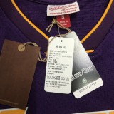 Los Angeles Lakers Kobe  #24 BRYANT Purple V-neck  NBA Jerseys  2008-2009
