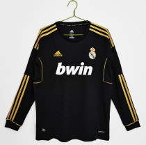 Retro Real Madrid Long sleeve Away  1:1 Quality Soccer Jersey   2011-2012