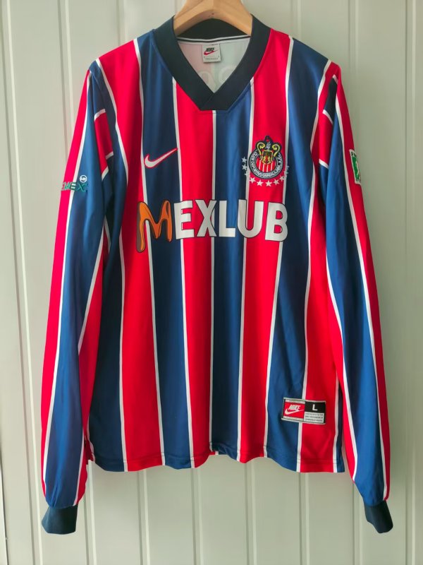 Retro Chivas (Guadalajara ) Long Away  1:1 Quality Soccer Jersey   1996-1997