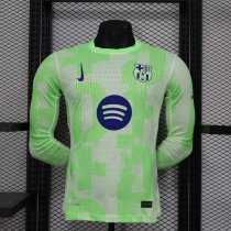 Barcelona third away Long Sleeve Player  1:1 Quality Soccer Jersey   24-25