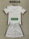 Swansea City home kids 1:1 Quality Soccer Jersey  24-25