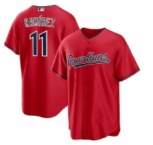 MLB Guardians  Red #11 RAMIREZ 1:1 Quality Baseball  Jerseys