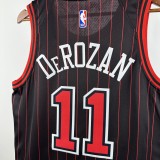 Chicago Bulls JORDAN Black  #11 DEROZAN  1:1 Quality NBA Jerseys  2026